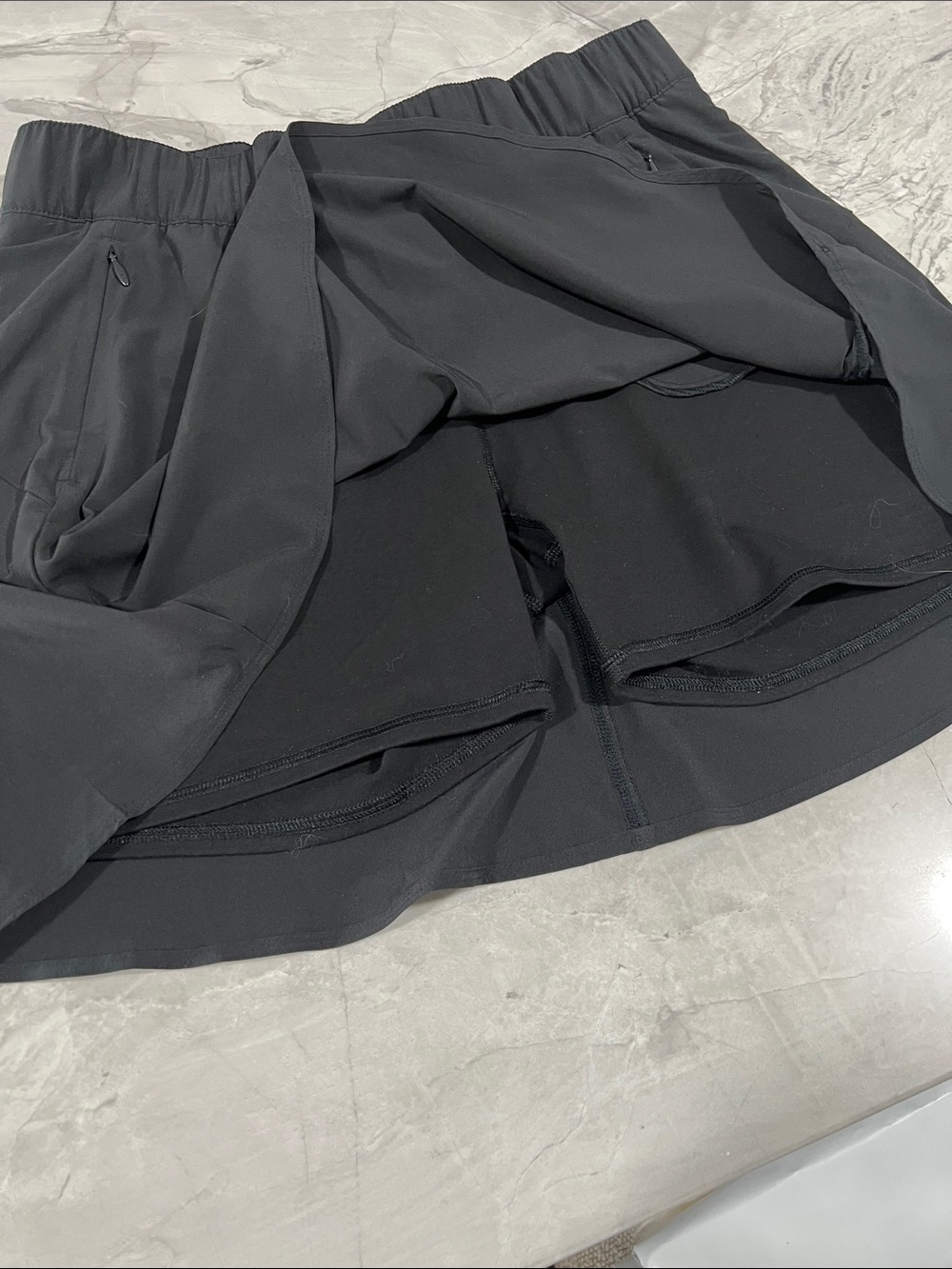 Talbots Black Elastic Waist Skort - Picture 3 of 9